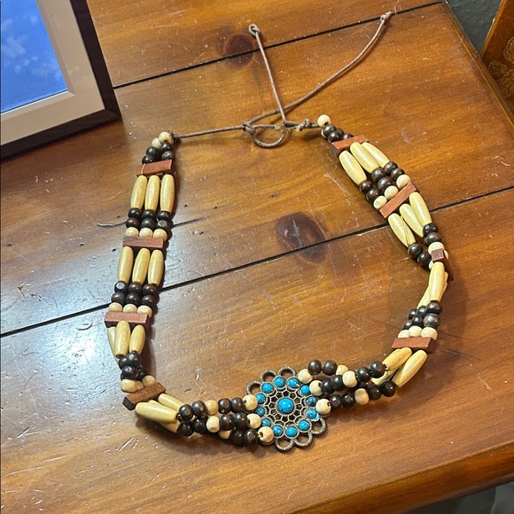 Accessories - Bohemian Beaded hat band  with Turquoise Accents